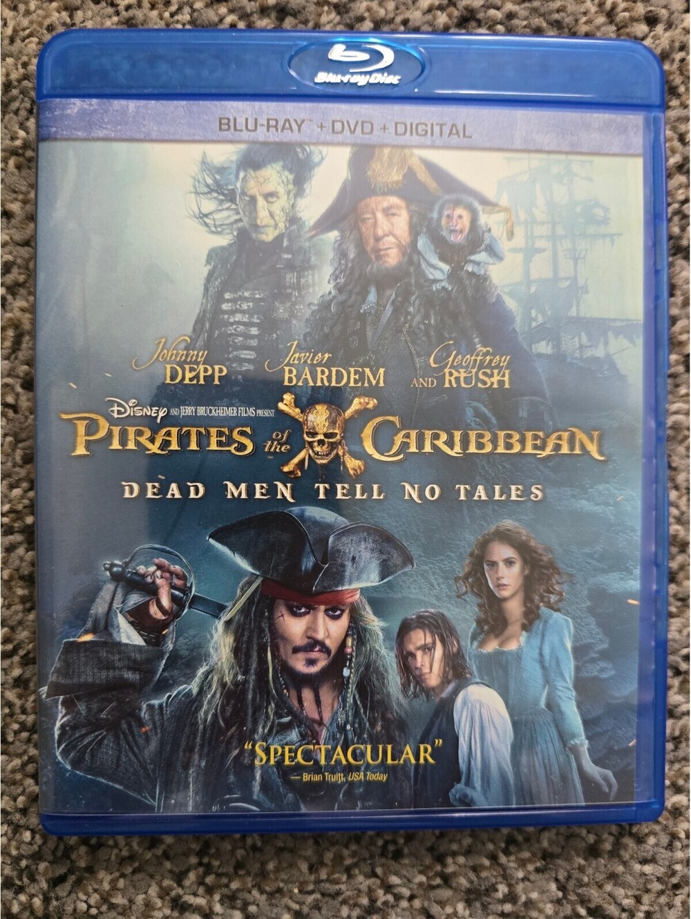 Pirates Caribbean Dead Men Tell No Tales Blu-ray DVD Disney Johnny Depp